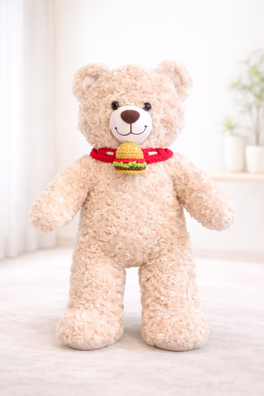 Build-A-Bear Standard plush clothing outfits - hamburger scarf