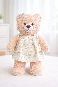 Build-A-Bear Standard plush clothing outfits - Blue floral dress