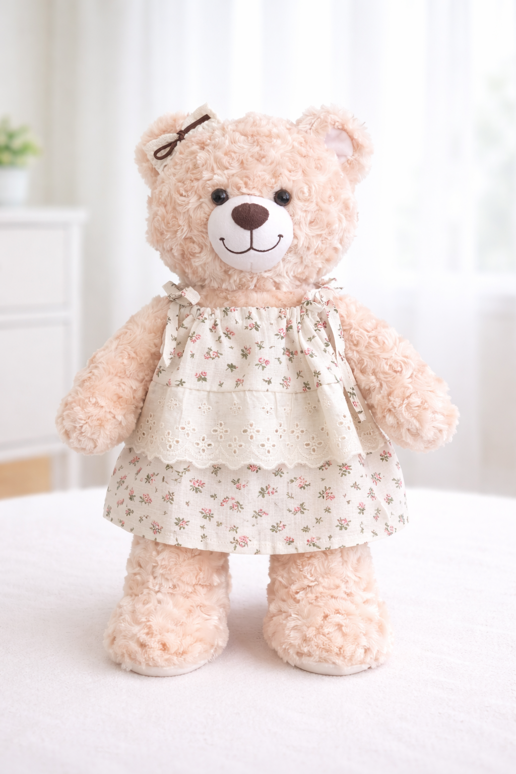 Build-A-Bear Standard plush clothing outfits - Pink floral dress