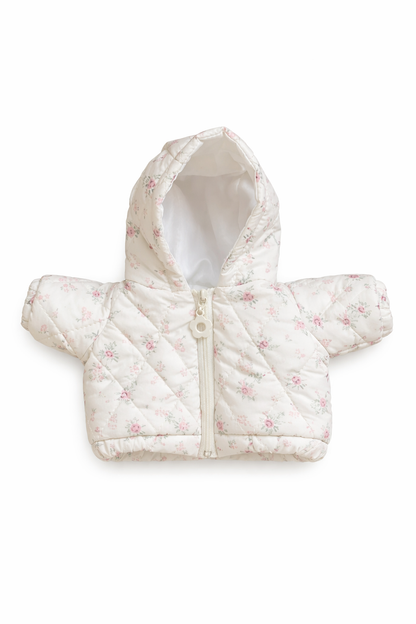 Bartholomew bear cute clothes outfits - Floral puffer jacket