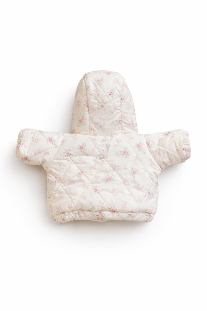 Bartholomew bear cute clothes outfits - Floral puffer jacket