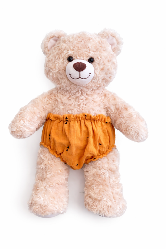 Build-A-Bear Standard Plüschtier-Kleidungssets – Halloween-Kürbis-Pullover und Lätzchen-Set – FX06