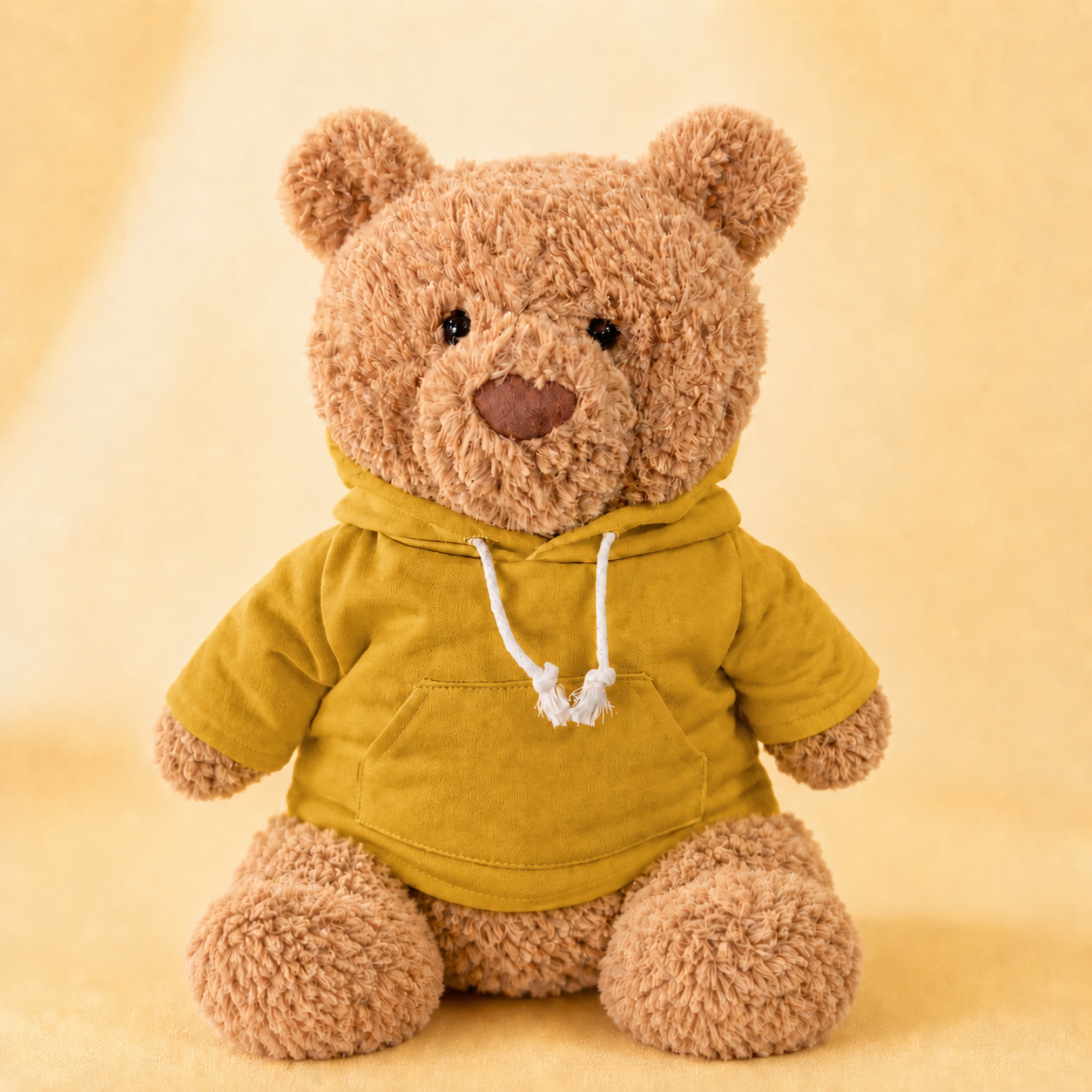 Large Bartholomew Bear & 16" Plush Clothes Outfit - Marigold Hoodie
