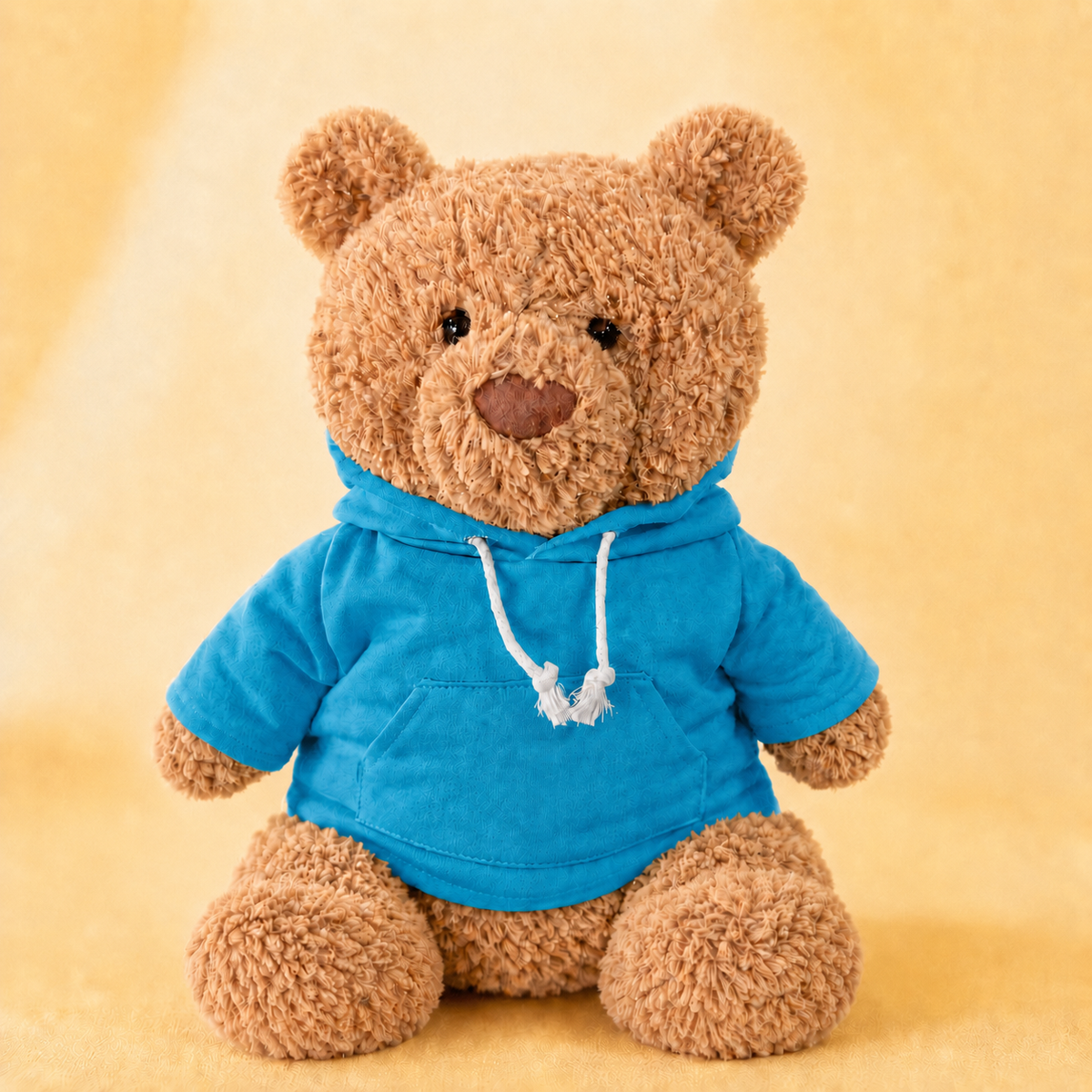 Peacock Blue Hoodie for Bartholomew Bear Plush – 14-Inch Outfit