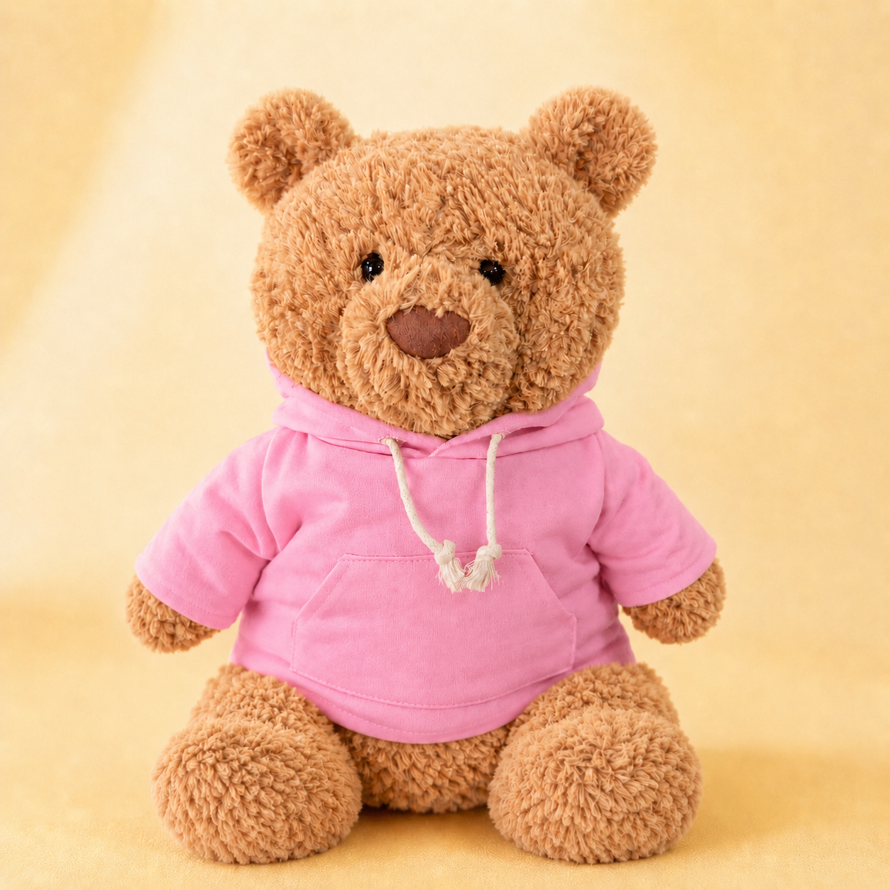 Large Bartholomew Bear & 16" Plush Clothes Outfit - Deep Pink Hoodie
