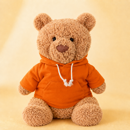 Coral Hoodie for Bartholomew Bear Plush – 14-Inch Outfit
