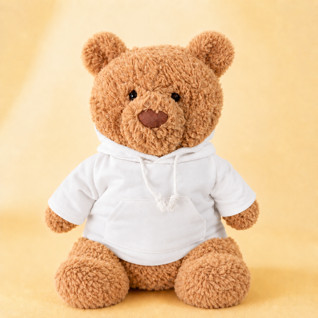 Large Bartholomew Bear & 16" Plush Clothes Outfit - White Hoodie