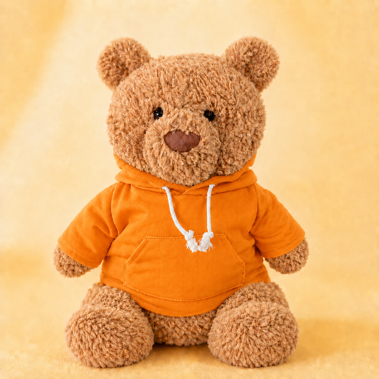 Large Bartholomew Bear & 16" Plush Clothes Outfit - Orange Hoodie