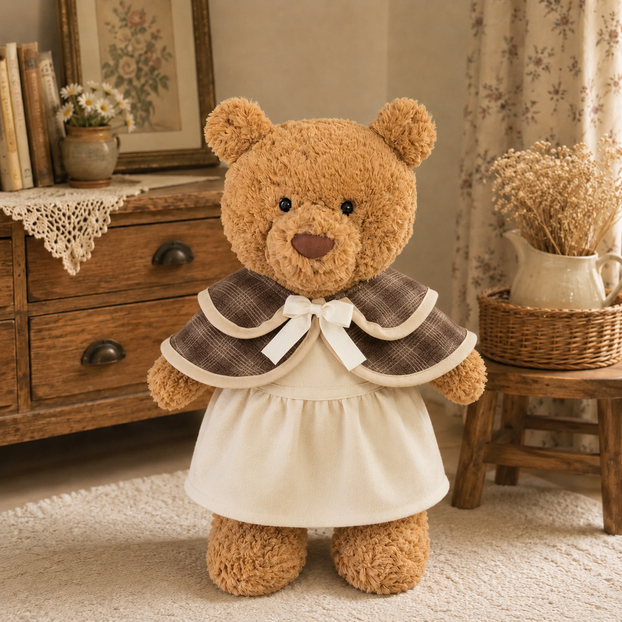 Large Bartholomew Bear & 16" Plush Clothes Outfit - Detective Outfit