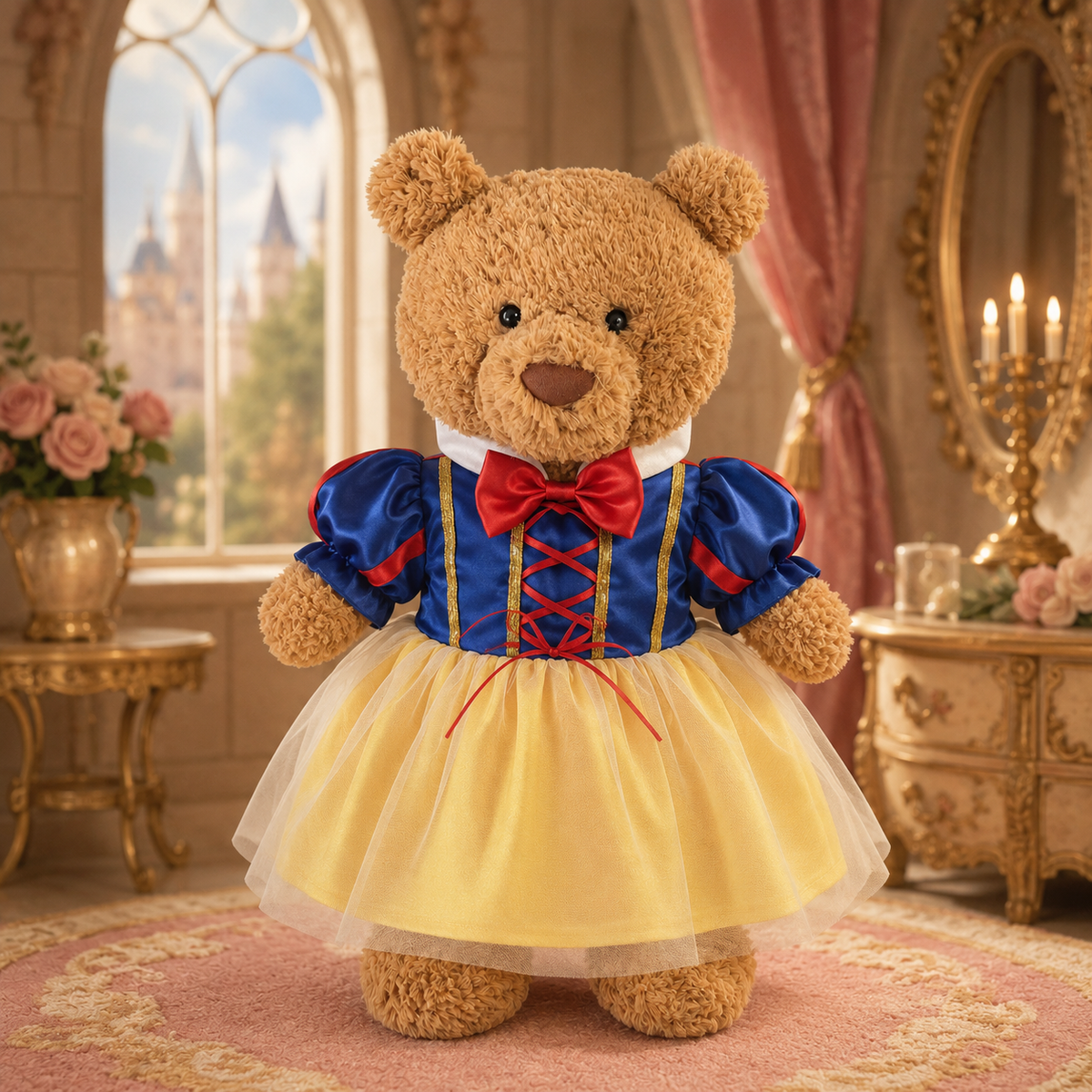 Blue Princess Dress for Bartholomew Bear Plush – 14-Inch Outfit