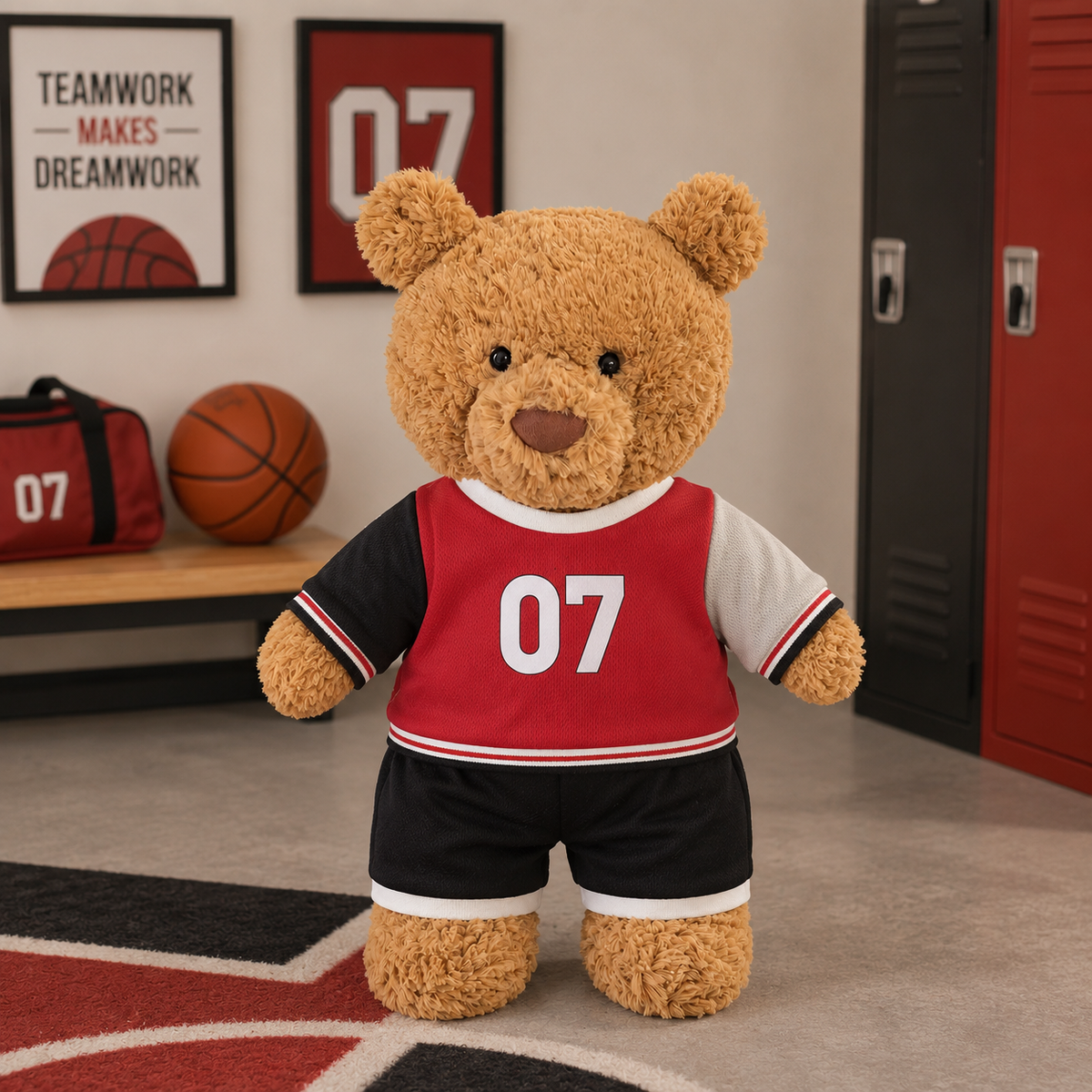 Soccer Uniform Outfit for Bartholomew Bear Plush – 14-Inch Outfit
