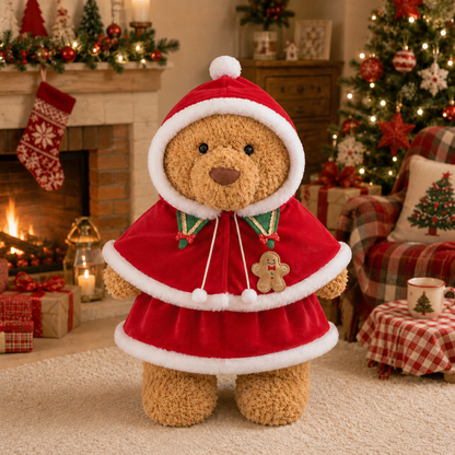 Large Bartholomew Bear & 16" Plush Clothes Outfit - Christmas Outfit Set