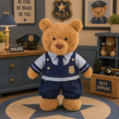 Bunny Officer Bloomer Outfit Set for Bartholomew Bear Plush – 14-Inch Outfit
