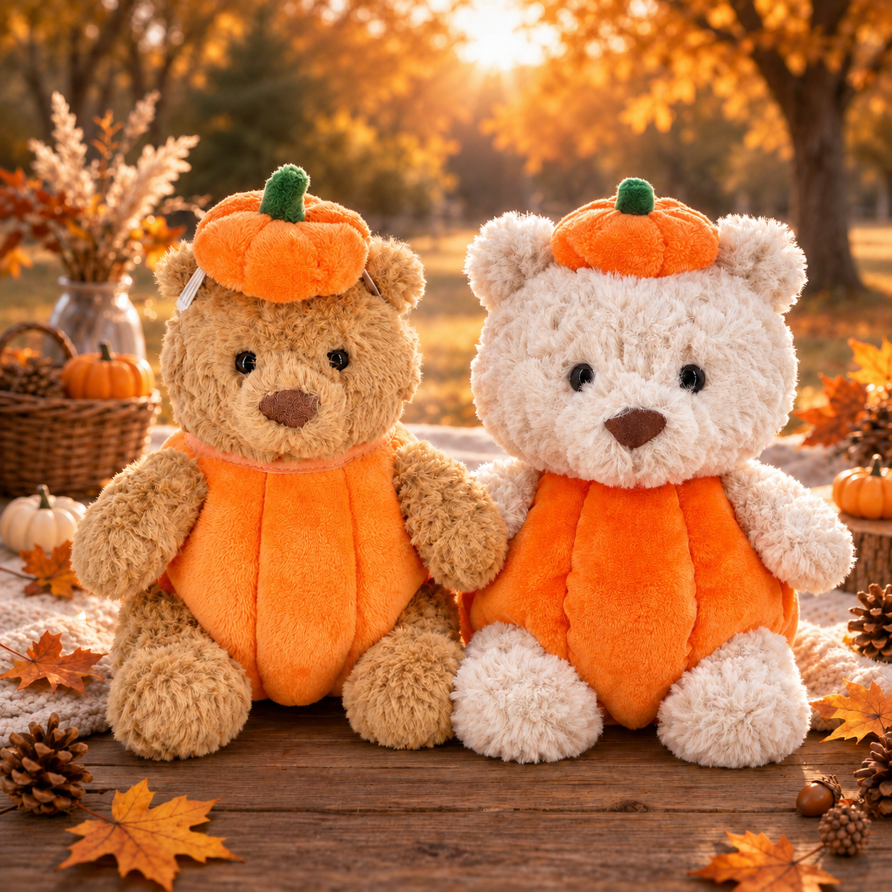 Bartholomew Bear Junior cute clothes outfits - pumpkin