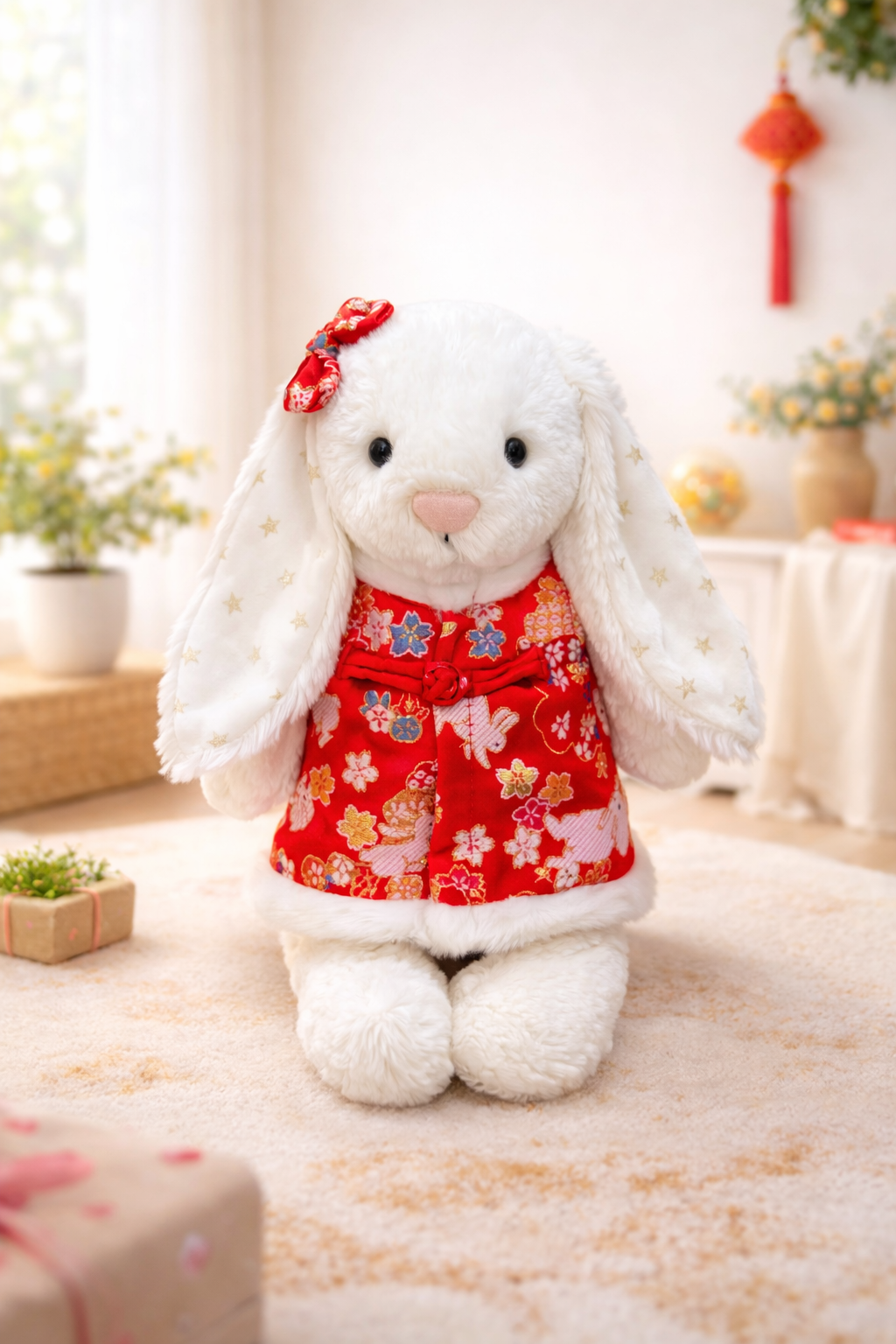 Bartholomew bear clothes outfits - Red Bunny Chinese New Year Outfit