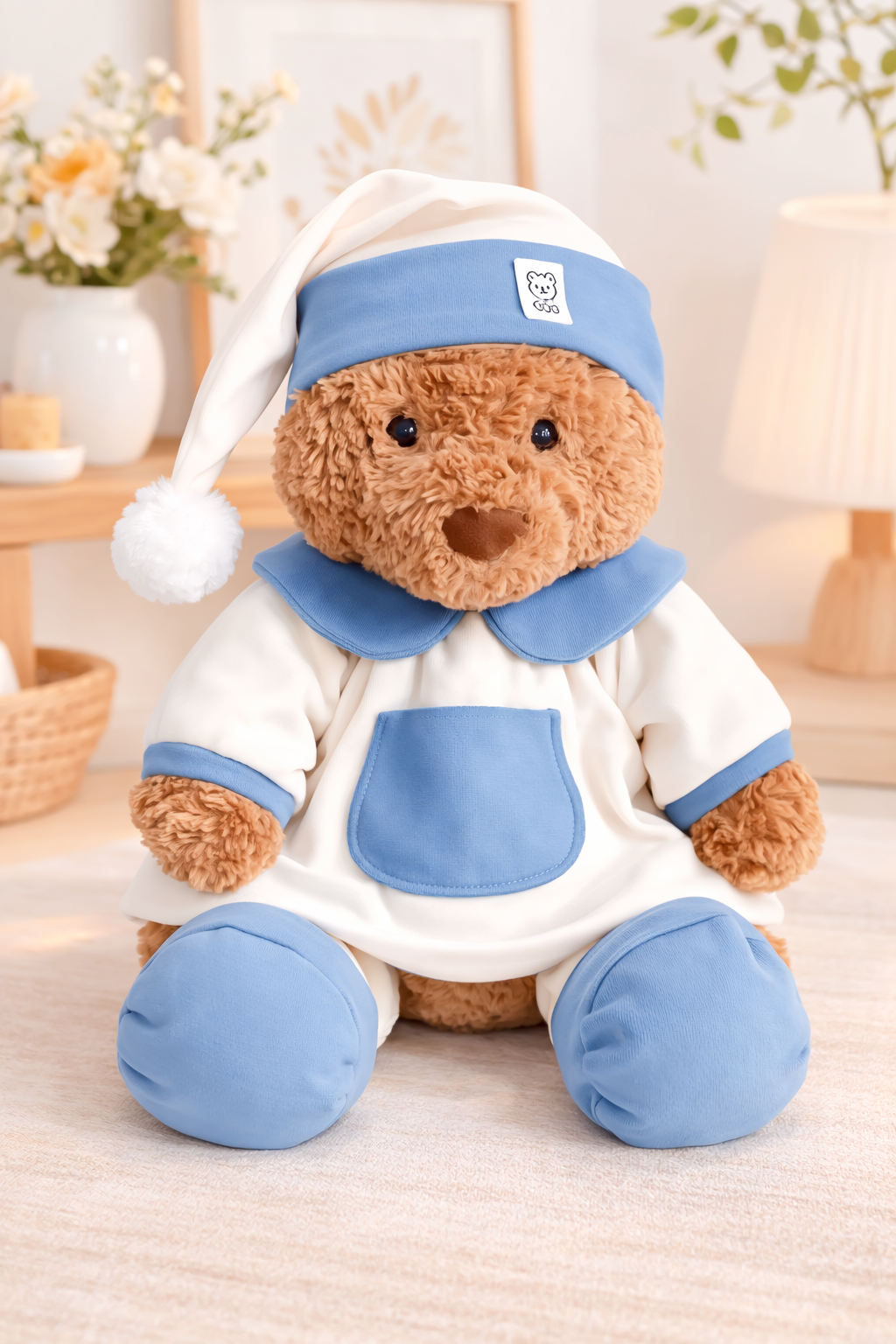 Bartholomew bear cute clothes outfits - Blue Loungewear Set