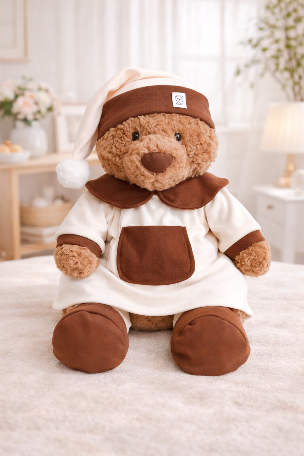 Bartholomew bear cute clothes outfits - Brown Loungewear Set