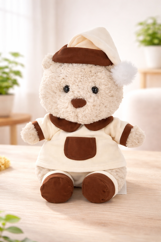 Bartholomew Bear Junior clothes outfits - Brown Loungewear Set