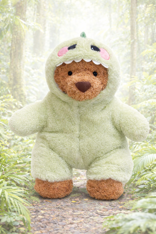 Medium Bartholomew bear clothes outfits - Dinosaur Romper