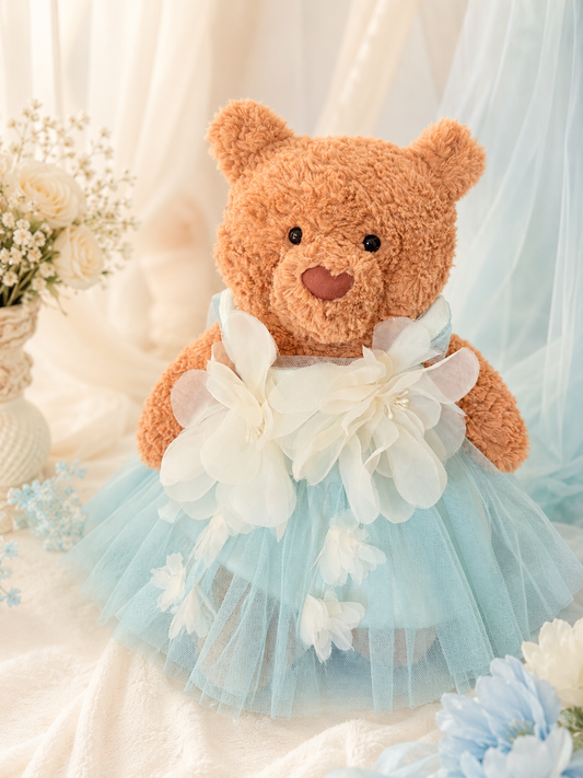 Large Bartholomew Bear clothes outfits - Green Tulle Dress