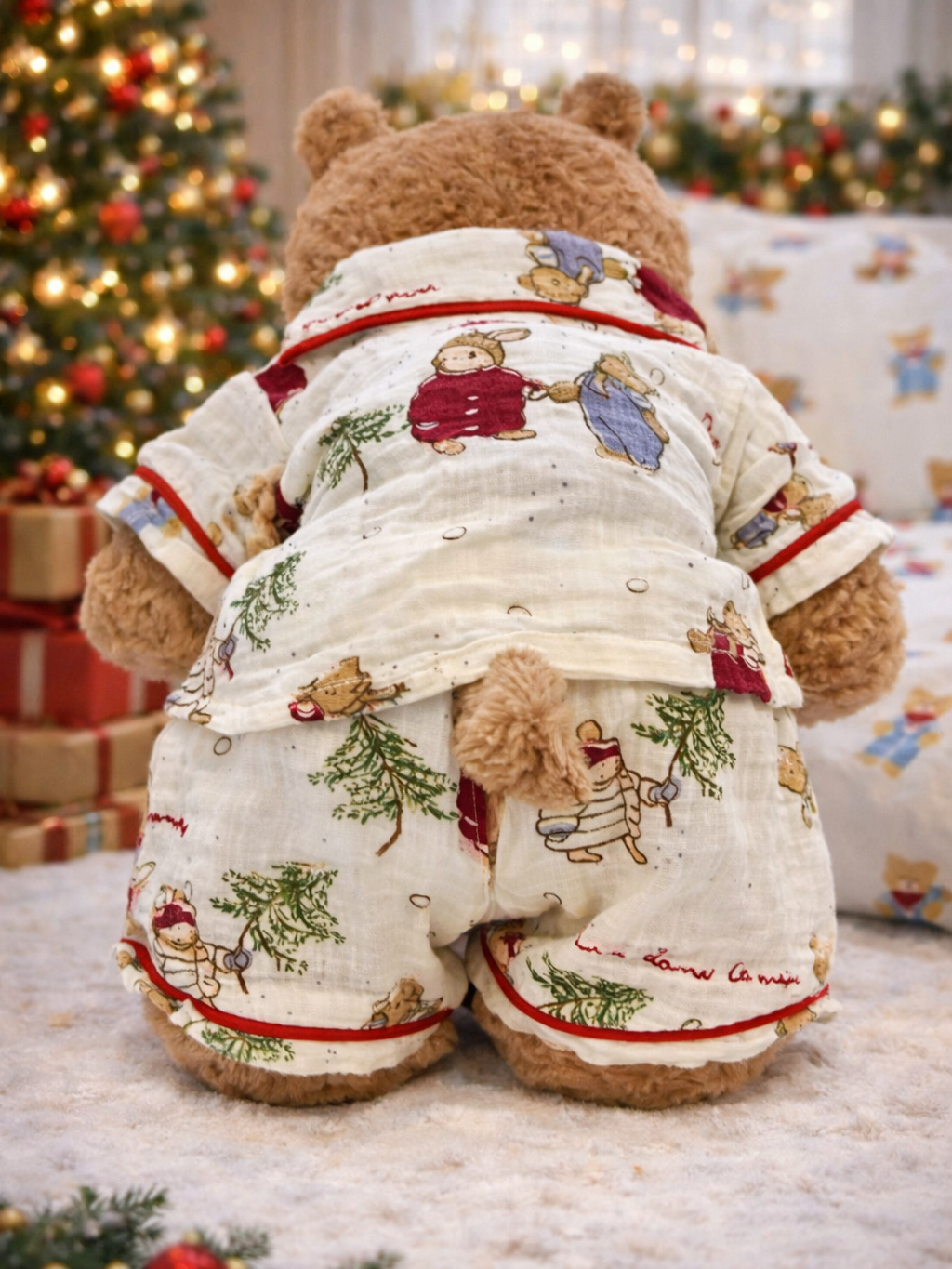 Niedliche Kleidung von Bartholomew Bear – Hasen-Schlafanzüge (winzig/mittel/groß/riesig)