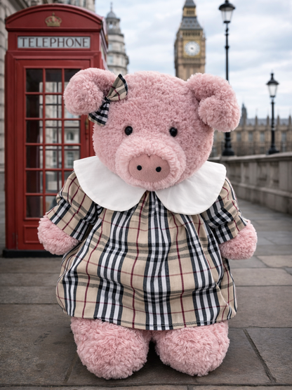 Bartholomew bear cute clothes outfits -  Plaid Dress