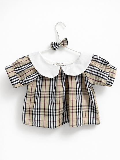 Bartholomew bear cute clothes outfits -  Plaid Dress