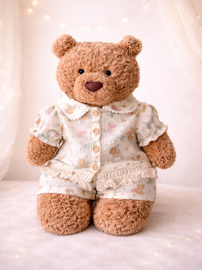 Bartholomew bear cute clothes outfits - Birthday Puppy Lace Sleepwear