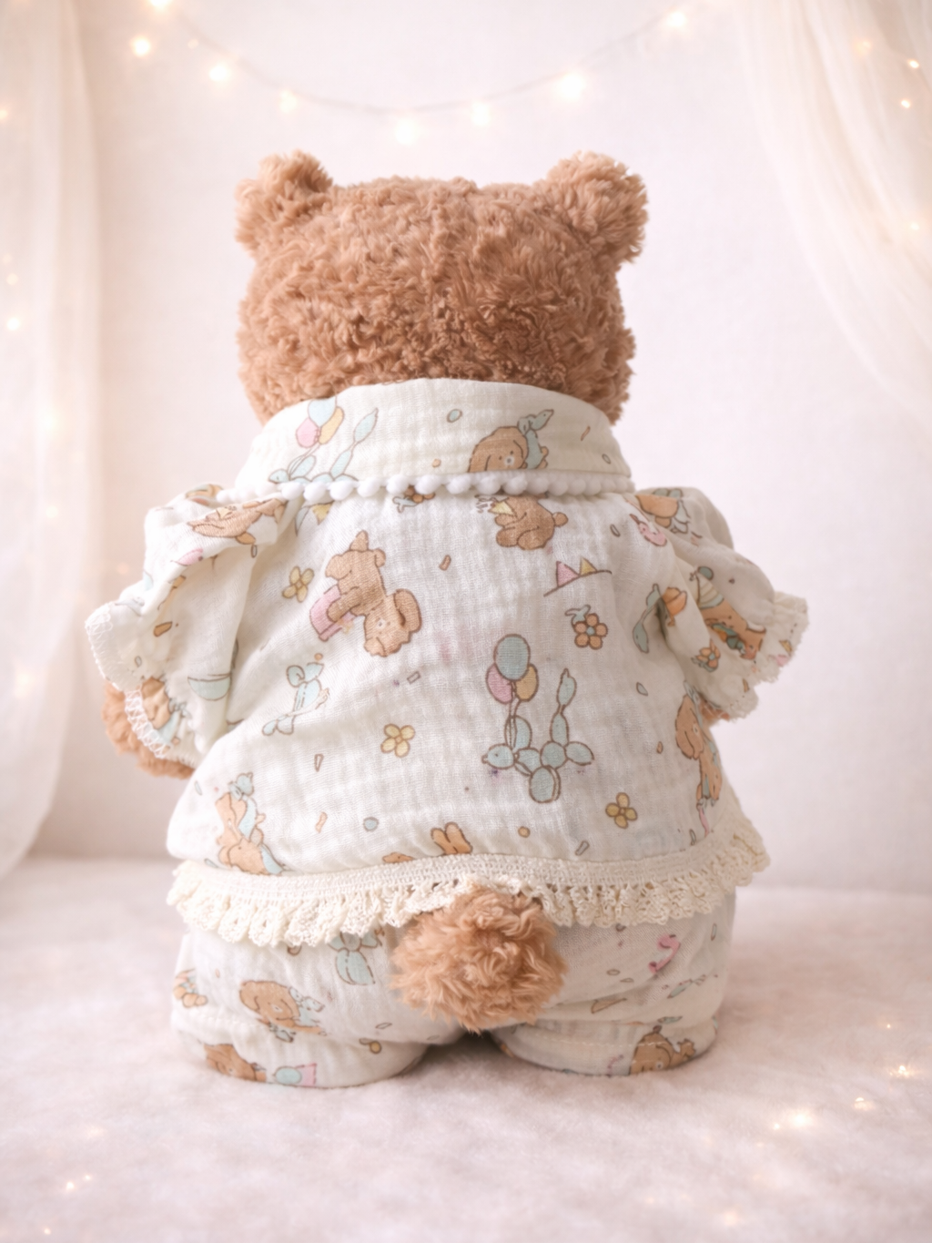 Bartholomew bear cute clothes outfits - Birthday Puppy Lace Sleepwear