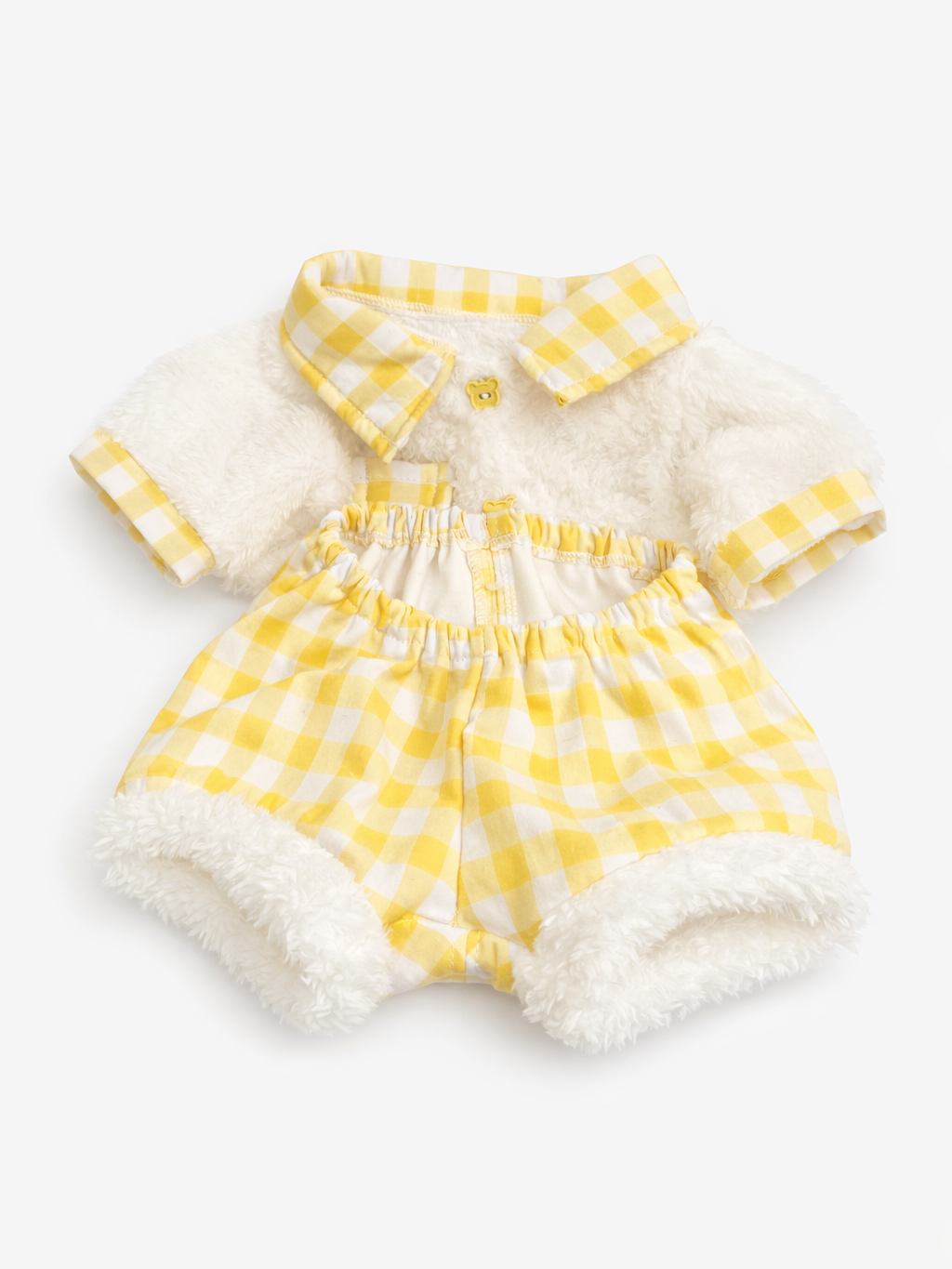 Bartholomew bear cute clothes outfits -  Yellow fluffy Pajama Set
