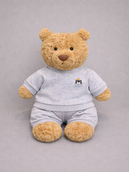 Bartholomew bear cute clothes outfits - Gray Hoodie Set