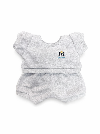 Bartholomew bear cute clothes outfits - Gray Hoodie Set