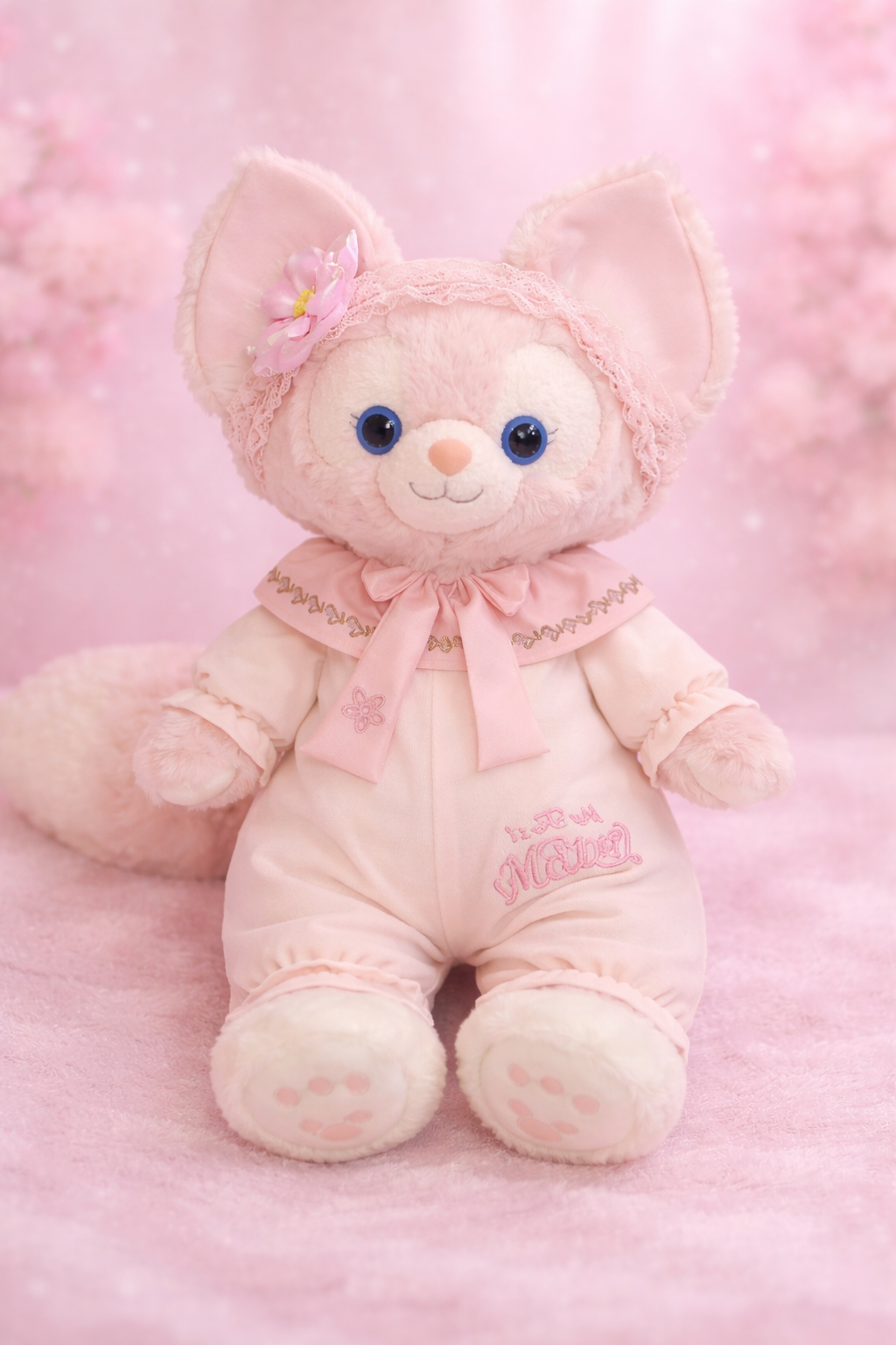 Mittelgroße Bartholomäus-Bären-Niedlichkeit, maßgeschneiderte Kleidung - rosa Pyjamas