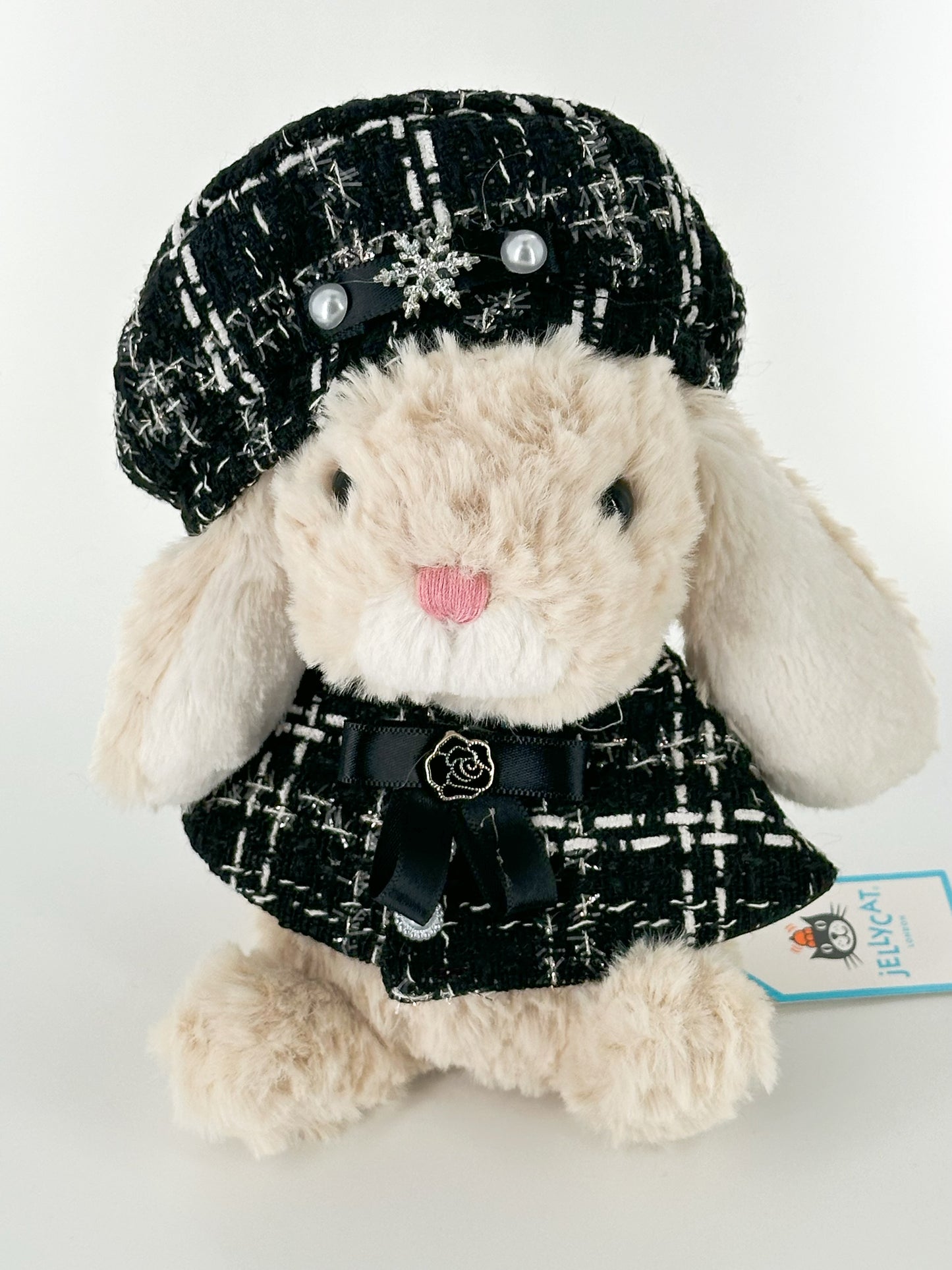 8inch jellycat yummy bunny plush cute custom clothes outfits - Chanel's style