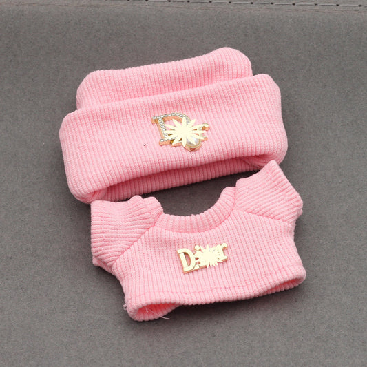 Labubu 4inch bag charm clothes outfits - DR logo - 062367