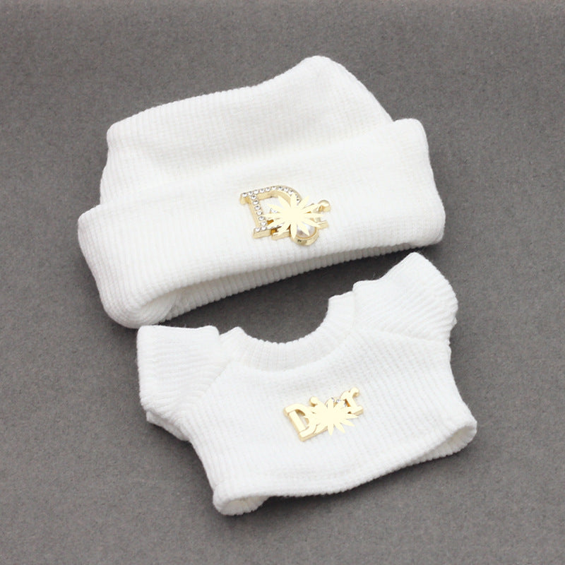 Labubu 4inch bag charm clothes outfits - DR logo - 062368