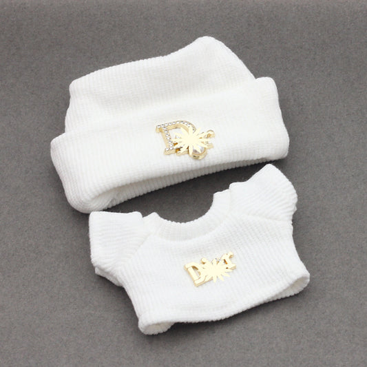 Labubu 4inch bag charm clothes outfits - DR logo - 062368