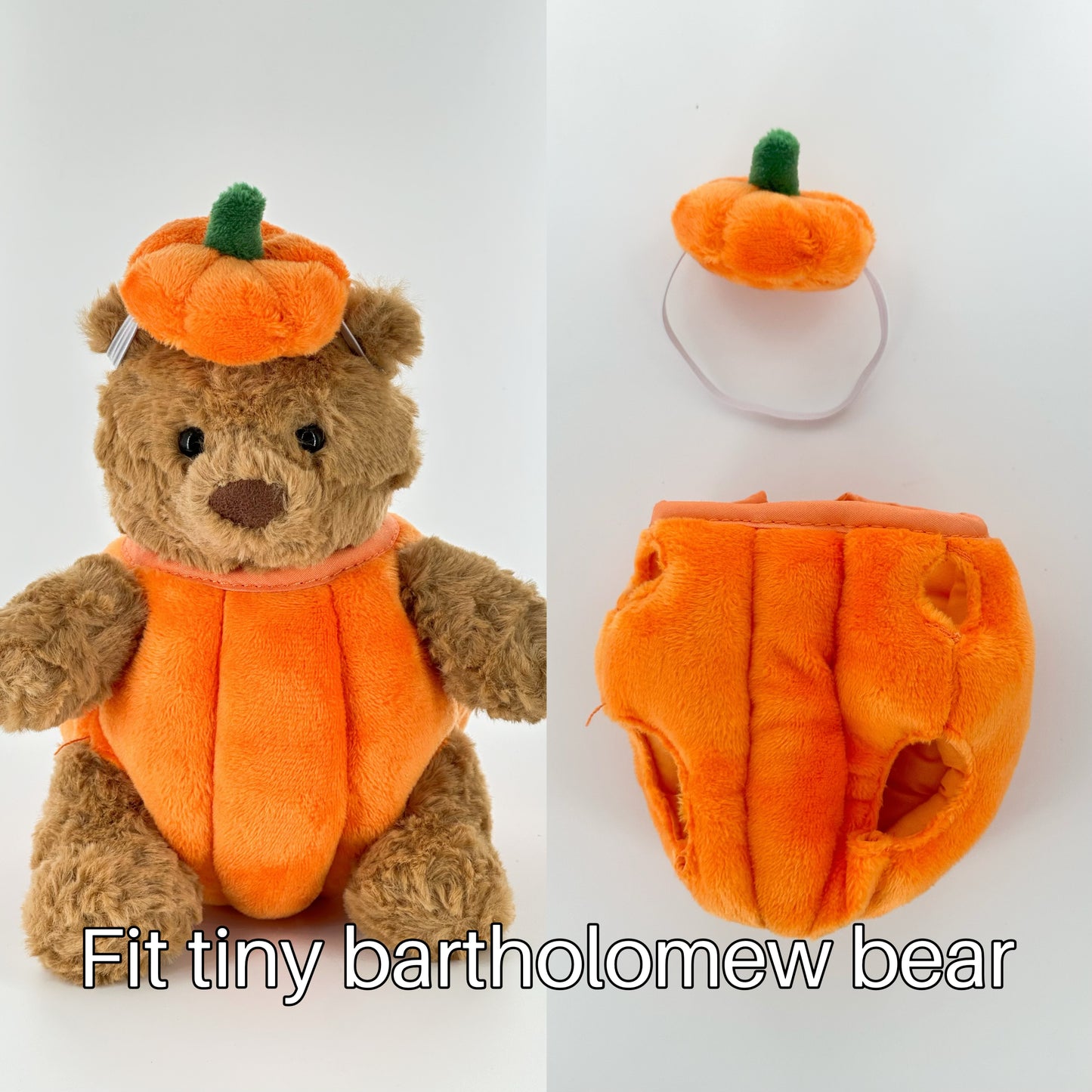 Bartholomew bear cute clothes outfits - pumpkin(small/medium/large/huge)