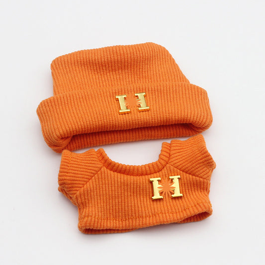 Labubu 4inch bag charm clothes outfits - H logo - 062344