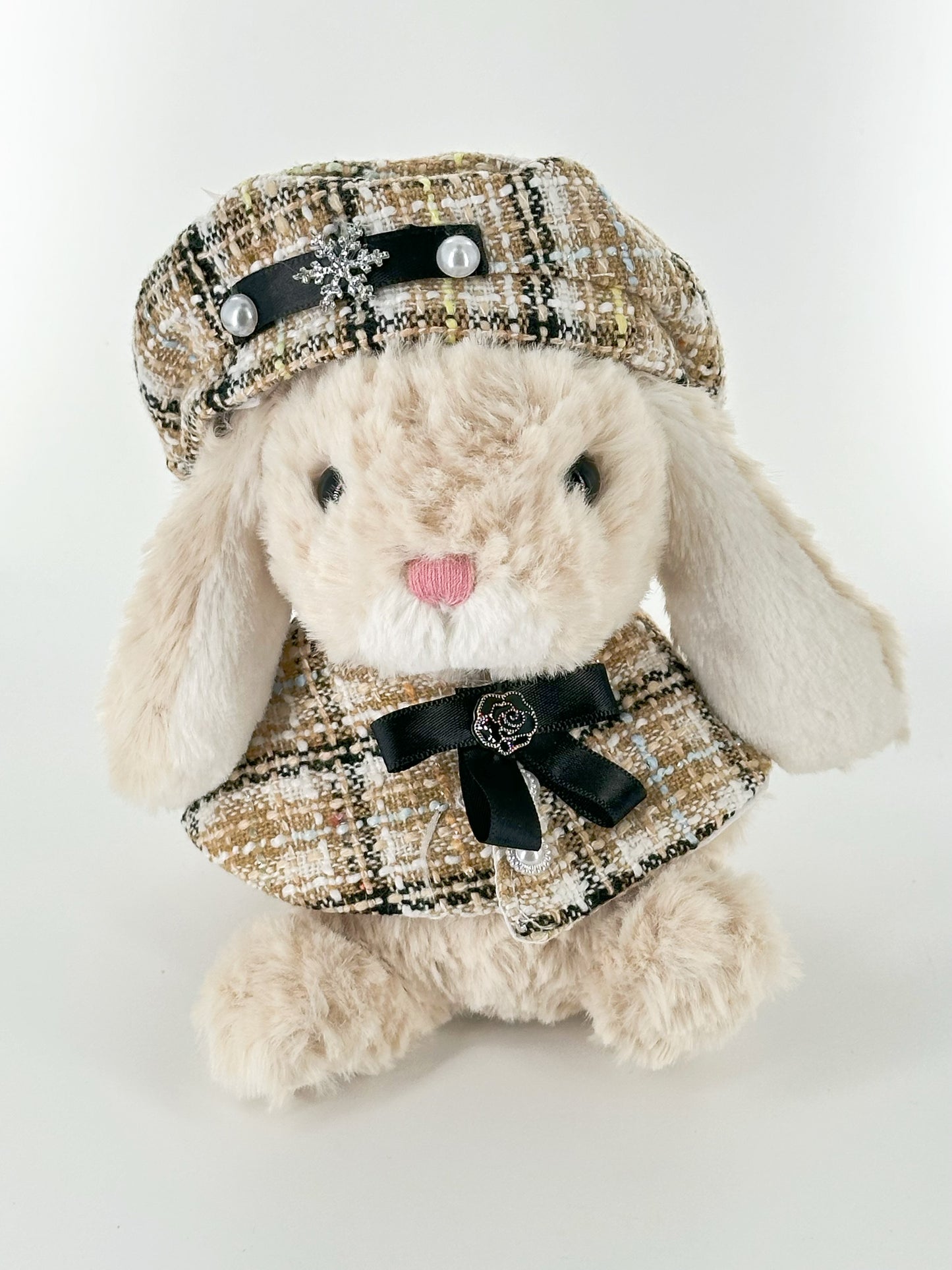 8inch jellycat yummy bunny plush cute custom clothes outfits - Chanel's style