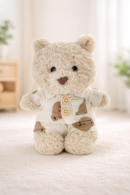 Little Bear Pajamas for Bartholomew Bear Plush – 6-Inch Outfit