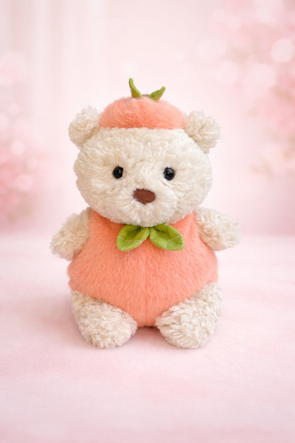 Peach Costume for Bartholomew Bear Plush – 7-Inch Outfit