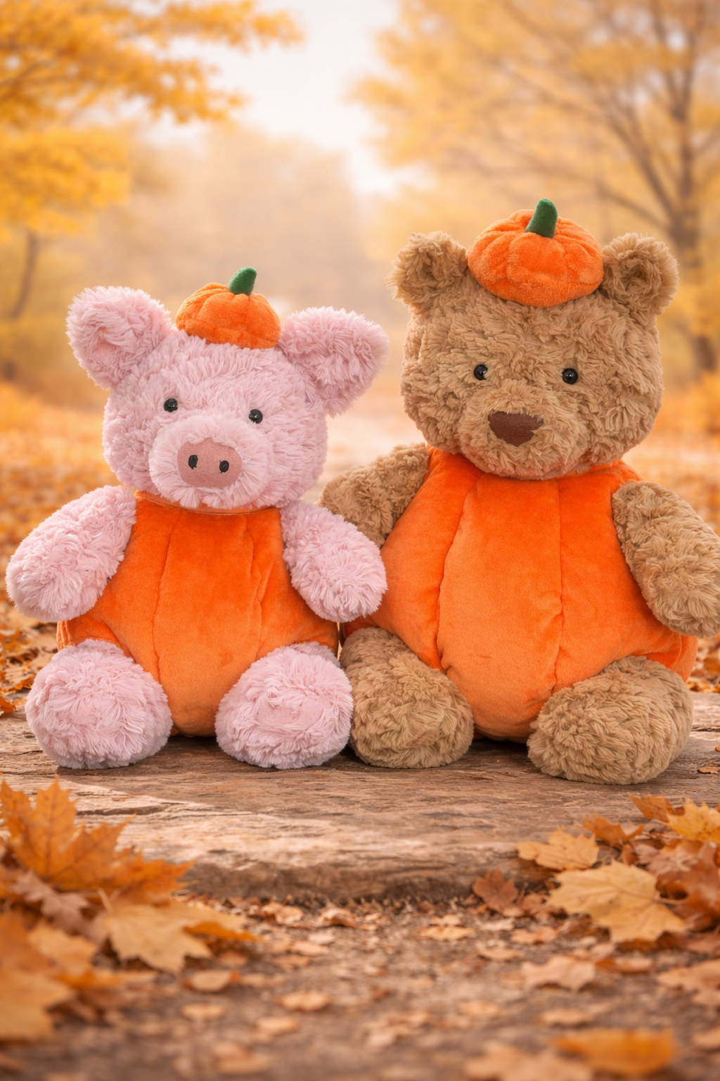 Pumpkin Costume for Bartholomew Bear Plush – 10–16 Inch Outfit