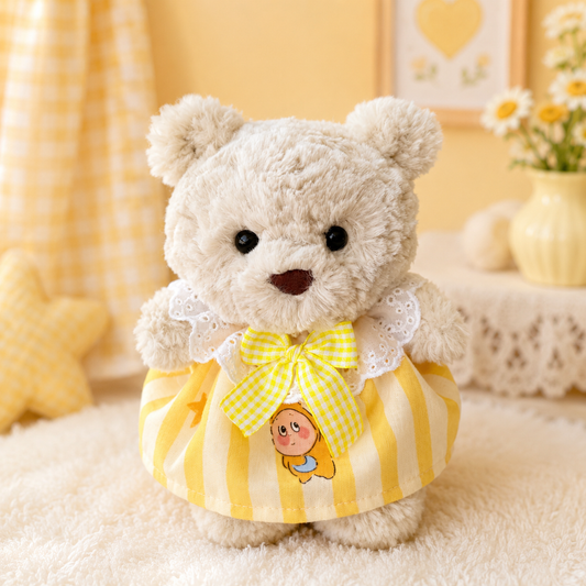 Bartholomew Bear Junior clothes outfits - Yellow Star Nightgown