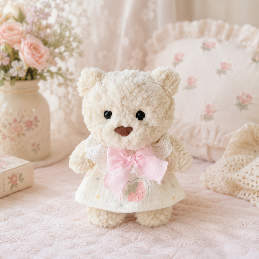 Bartholomew Bear Junior clothes outfits - Polka Dot Strawberry Dress