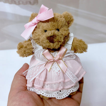4inch bag charm cute custom clothes outfits - pink dress - 061446