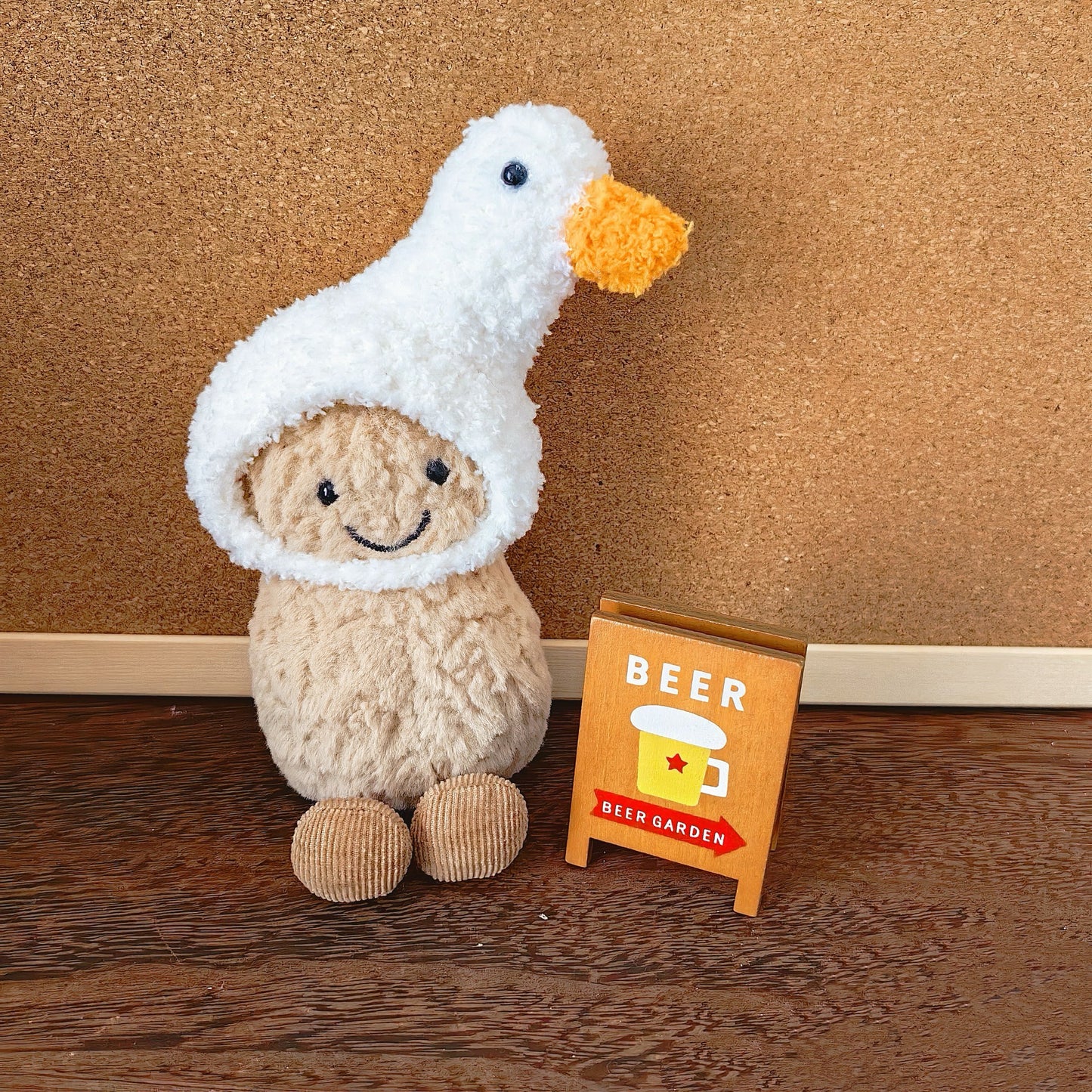 3inch jellycat amusable peanut/small peanut penguin cute hat outfit -goose hats - AP11