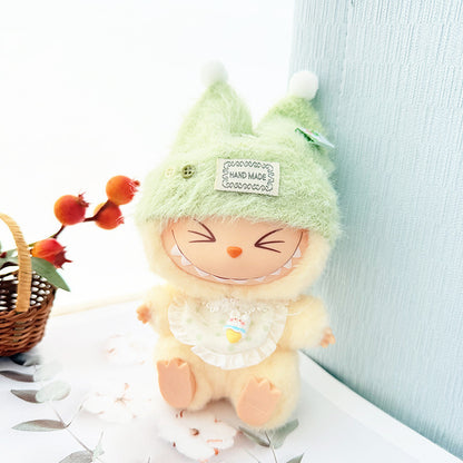 4inch bag charm cute custom clothes outfits - fluffy hat set - 050718/050719/050720/050721/050722