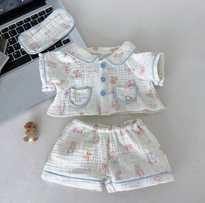 Bartholomew bear cute clothes outfits - Pink Bear Pajamas