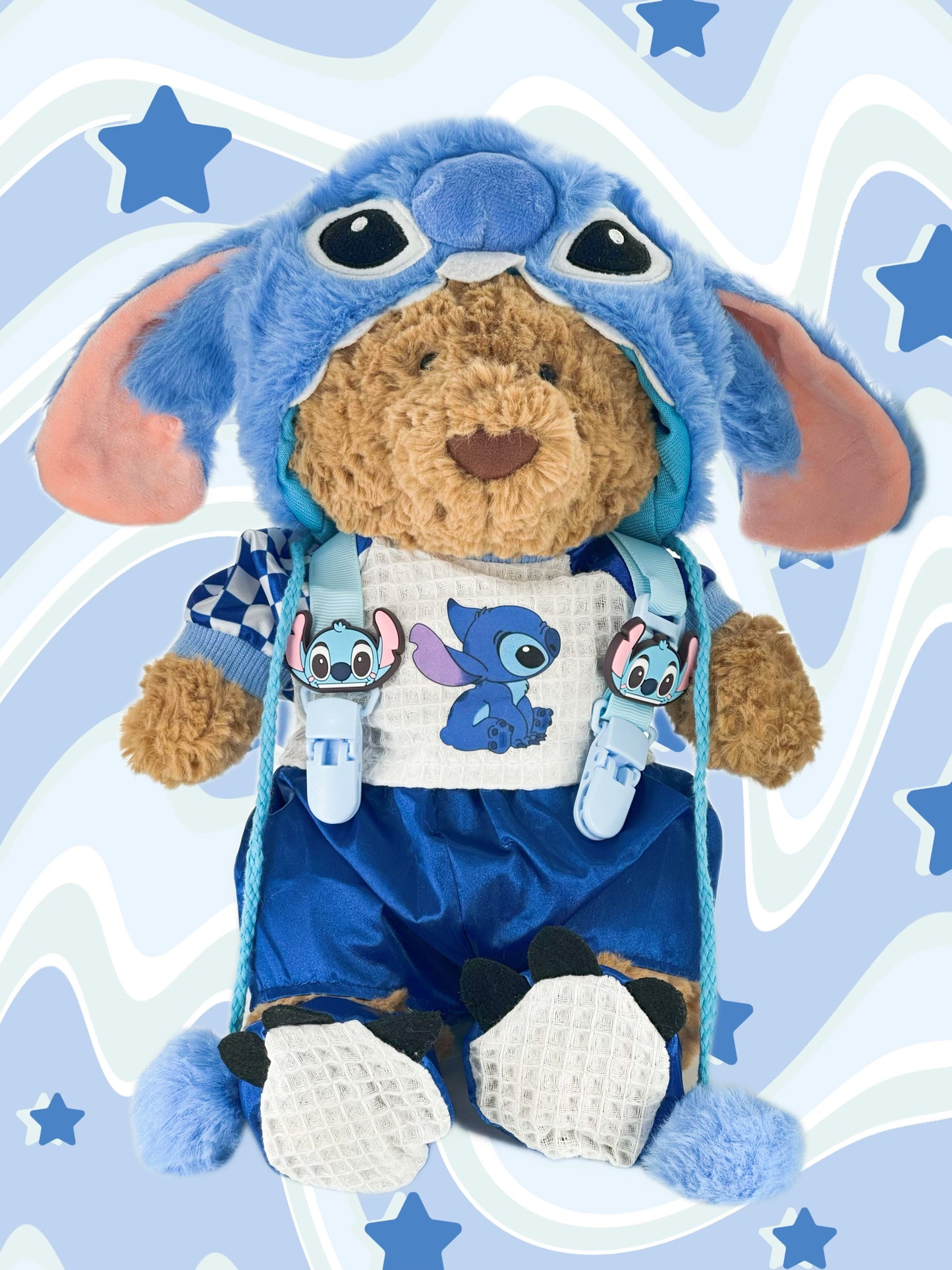 Medium Bartholomew bear clothes outfits - Blue Alien 5-Piece Set